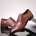 Euro Step New Large Size Men's Business Formal Fashion Leather British Casual Brogue Trendy Shoes Gentleman_vogvips.com