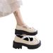 Uniform Spring 2025 New Style Bow Thick Bottom Versatile Anti Slip Silver Mary Jane Small Leather Women's Single Shoes_vogvips.com