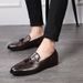 Men's Oxford Synthetic Leather Wingtip Comfortable Business Casual Shoes_vogvips.com