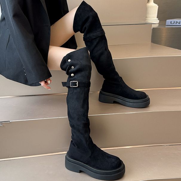Over-the-Knee For Women 2025 New Autumn Winter Single-Layer Two-Way Wear Khaki Melad High Tube Long Boots_vogvips.com