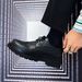 Euro Step Leather Cowhide Formal Black Versatile Casual Business Korean Style Trendy British Brogue Carved Men's Shoes_vogvips.com