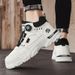 European Warm Series Fashion Rotating Buckle Slip-On Martin Autumn Winter New Leather High Top Flat Casual Sports Trendy Men's Boots_vogvips.com