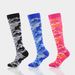 Outdoor sports leg warmers pressure socks Camouflage striped compression socks Casual sports mid-tube socks_vogvips.com