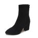 British Style Short For Women Winter Thick Low Tube Pointed Toe High Chunky Heel Slim 2021 New Fashion Boots_vogvips.com