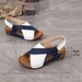 New Plus Women's Sandals With Fish Mouth Cross And Sponge Cake Thick Sole Velcro For Women, Size 43_vogvips.com