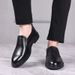Euro Step Fist Laye Cowhide Genuine Thick Soft Sole Comfotable Casual Round Toe Slip-On Men's Business Leathe Shoes Fomal_vogvips.com