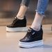 2025 Spring And Autumn New White Genuine Leather Thick Bottom With Inner Height Increase Of 11CM, Casual Sports_vogvips.com