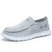 Popular Canvas Small Daisy Men's Old Beijing Cloth Shoes, Slip-on Casual Comfortable Breathable Beggar Shoes_vogvips.com