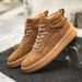European Warm Series Men's Winter Casual Suede Genuine Leather Trendy Thick-Soled Work Shoes Mid-Top Martin Boots_vogvips.com