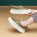 Genuine Leather White Sneakers For Women 2025 Spring First Layer Cowhide Slip-On Shoes Retro Style Korean Version Casual Thick Sole Shoes_vogvips.com