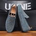 SHLIANG Suede Men Casual Shoes Outdoor Breathable Lightweight Leather Mens Walking Shoes Anti Slip Lightweight Driving Shoes X0038_vogvips.com