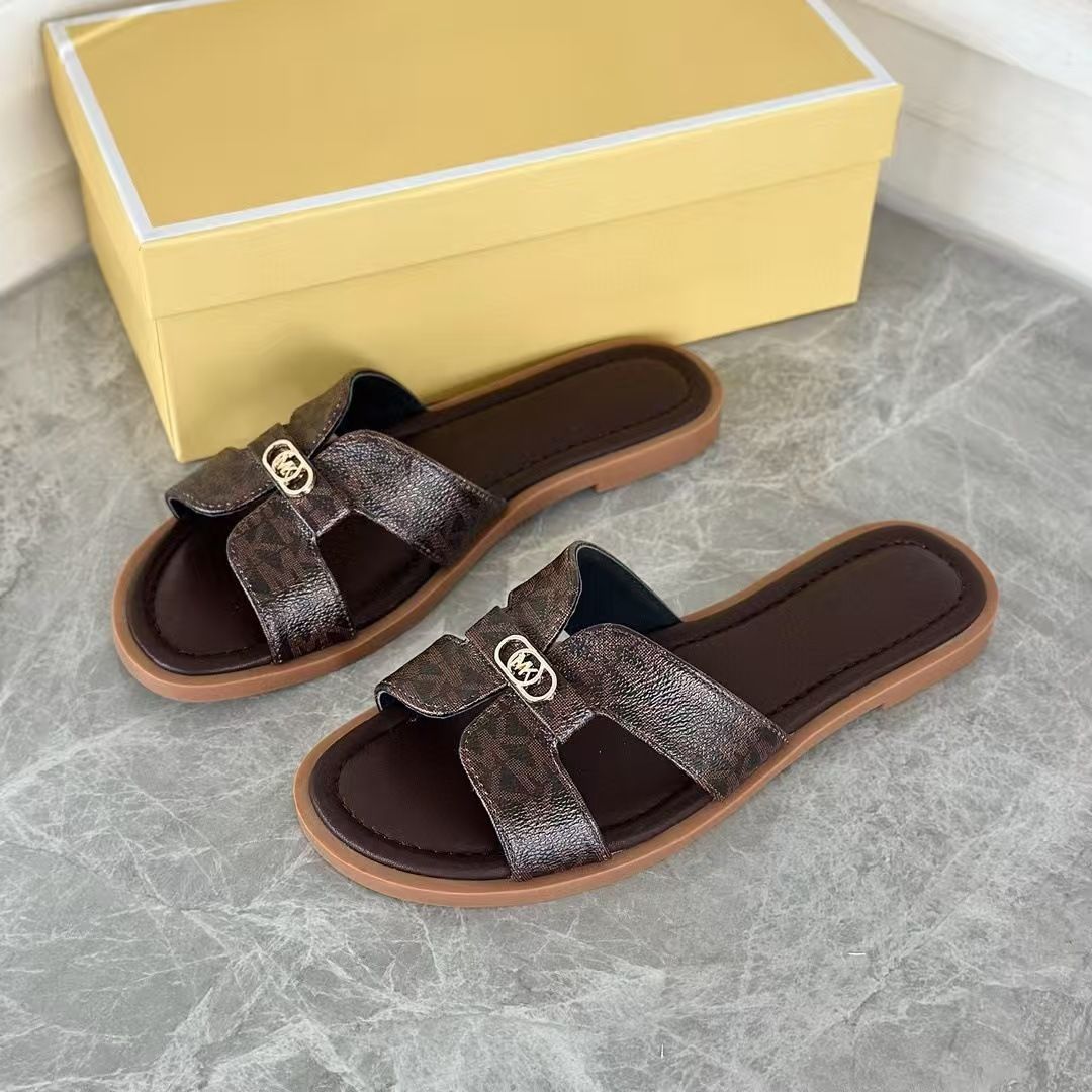 2026 Foreign Order Cross-Border Women's Summer Fashion Versatile Retro Flat Outdoor Roman Sandals One-Strap Slippers_vogvips.com