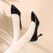 Spring Autumn New High Heels Women, Thin Heel, Professional Versatile Black Nude Color, Comfortable Long Standing, Soft_vogvips.com