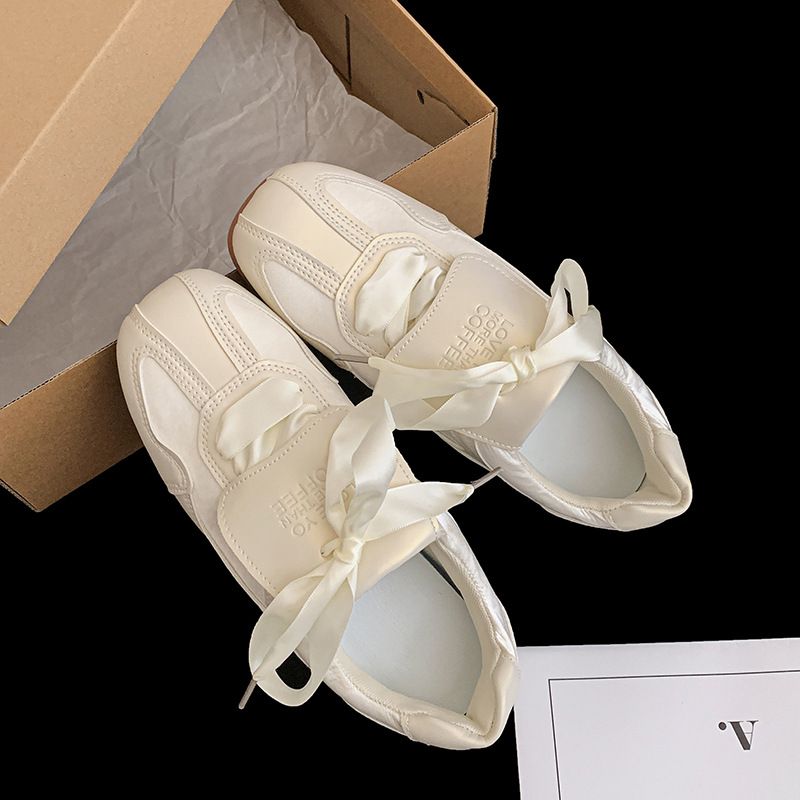 Fashion Trend Silver Ballet-Style Flat German Training Shoes For Women 2025 New Spring Versatile Retro Forrest Gump_vogvips.com