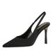 3526 European And American Style Sexy Pointed Toe High Heels Elegant Satin Shallow Mouth Single For Women Hollow Back_vogvips.com
