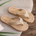 Summer Faux Grass Woven Women Sandals Fashion Flat Shoes Beach Sandals Casual Sandals Women Shoes Flip Flops Slide Zapatos Mujer_vogvips.com