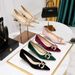 Women's Shoes Elegant Pointed Toe Mid Heel Pumps With Rhinestone Buckle - Soft Suede Upper & Comfortable Rubber Sole For Banquets & Parties_vogvips.com