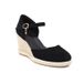 2021 Spring New Shoes: Suede Wedge Heel Sandals With Thick Sole, Shallow Mouth, Single Strap Buckle, Women's High Heels_vogvips.com