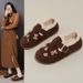 Cute Snow Boots 2025 New Plush Winter Slip-On Thickened Cotton Shoes For Women Y19-1_vogvips.com