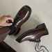 ShoeVault 2025 New Brown Leather For Men Round Toe Thick Sole Wedding Groom Unique Casual Derby Shoes_vogvips.com