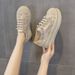 Elastic Thick-soled Inner Heightening Women's Shoes Mesh Loafers Casual Sneakers_vogvips.com