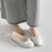 French Flat-bottomed Bow Women's Single Shoes, Summer Shallow Mouth One-pedal Ballet Shoes, Fairy Style Grandma Shoes_vogvips.com