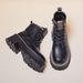 Platform Martin W, Autumn Winter 2023 New Style, Fleece-Lined Slim Boots, Short Boots With Hidden Wedge For Petite_vogvips.com