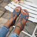Bohemia Style Sandals Women Soft Bottom Low Heels Woman Non-slip Summer Shoes Sandals For Women_vogvips.com