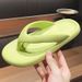 EVA Thick Soled Men In Summer, Cool Slippers Outdoor Wear, Clip Beach Shoes With A Feeling Of Stepping On Poop, Couple_vogvips.com