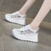 CICIYANG Women Roman Hollow Platform Sandals 2026 Summer New Breathable Dad Fashion Sneakers Forrest Gump Shoes For_vogvips.com