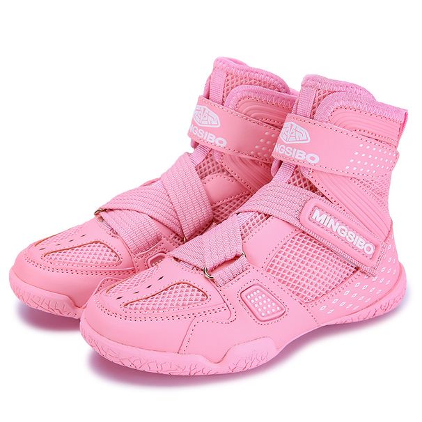 Unisex Shoes Men's And Women's Boxing Shoes Training Wrestling Squat Breathable Wear Resistant Non Slip Lightweight Fighting Sanda Training Shoes_vogvips.com