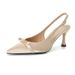 2025 French Style Socialite Elegant Pointed Bowknot Stiletto Heels Women Satin Versatile Closed Toe Backless Sandals_vogvips.com