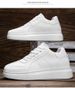 Invisible Inner Heightening Men's Shoes Thick-soled Heightening Shoes Men's Casual Little White Shoes Sports Shoes Board Shoes Round Head_vogvips.com