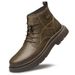 Men's Shoes Martin Boots Men's Leather High-top Cotton Shoes Tooling Short Boots Fleece Thickened Boots Men's_vogvips.com