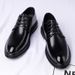 Leather Formal Business Pointed Toe Casual Black Soft Sole Men's Wedding Groomsmen Shoes_vogvips.com