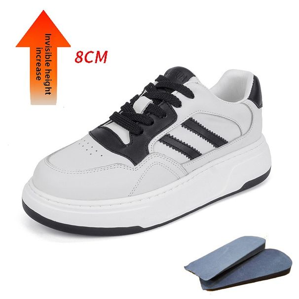 Height-increasing Platform White Shoes Female Color Matching Student Leisure Sports_vogvips.com
