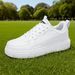 Fashion Women Casual Breathable Walking Flat Sneakers White S Shoes Sports Running Outdoor Hiking For Men_vogvips.com