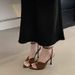 European And American Style Fashionable Open-toe High-heeled Shoes For Women, 2025 Spring-summer New Model, Elegant_vogvips.com