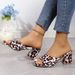 European And American Foreign Trade 2024 Summer New Large-size Leopard Print Versatile Square-toed Fashion Women's_vogvips.com
