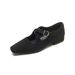 Pointed Single Shoes Women's Thick Heel Velvet Cross Buckle Retro Mary Jane Shoes Women's Shallow Mouth_vogvips.com