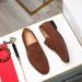 Men's Casual Shoes Suede Genuine Leather New Business Slip-On Loafers Coffee Color_vogvips.com