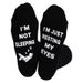 creative funny cotton socks soles letters non slip dotted floor socks mid tube sports socks_vogvips.com