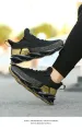 New Casual Sports Shoes Korean Version Trend Sneakers Fashion Flying Weaving Blade Sole Trainning Hikers Runners Gold_vogvips.com