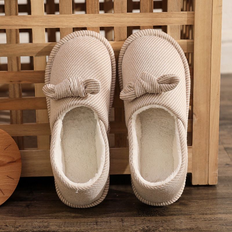 Maternity Slippers For Postpartum Women, Autumn And Winter Fleece-Lined, Soft Sole, Closed Heel, Non-Slip, Waterproof, Thick Sole, Home Cotton Slippers For Pregnant Women_vogvips.com