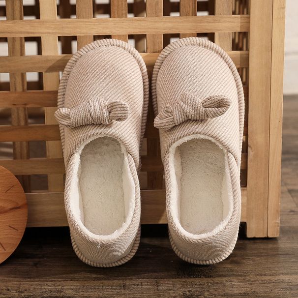 Maternity Slippers For Postpartum Women, Autumn And Winter Fleece-Lined, Soft Sole, Closed Heel, Non-Slip, Waterproof, Thick Sole, Home Cotton Slippers For Pregnant Women_vogvips.com