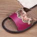 Linen Leather Summer European Style Home Sandals, Rubber Sole Floor Slippers, Wholesale For Men And Women From_vogvips.com
