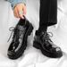 European Warm Series Autumn Winter Men's Korean Trendy Versatile Casual Men Black Student Youth British Style Handsome Small Leather Shoes_vogvips.com