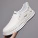 Business Me Leather Loafers Slip On Dress Breathable Casual Flats Non-Slip Soft Sole Office Walking Shoes Male_vogvips.com