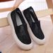 2025 Summr Xiaoxiangfng Fishrman Soft Anti Slip Womn's Lac Fashionabl And Brathabl On Stp Msh Shos Thick_vogvips.com