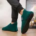 YRZL Men's Comfortable Winter Cotton Warm Soft Lightweight Simple Fashion Flat Slippers Anti-Slip Home Shoes For Men_vogvips.com